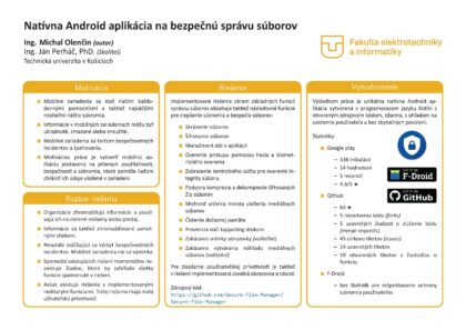 Natívna Android aplikácia na bezpečnú správu súborov