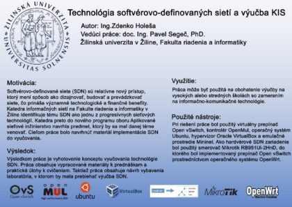 Technológia softvérovo-definovaných sietí a výučba KIS