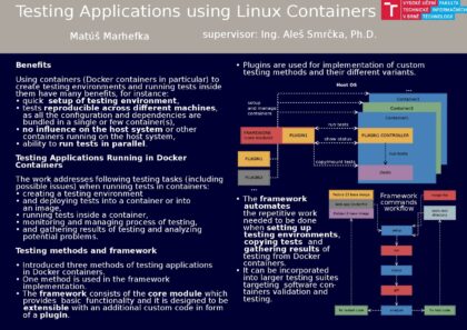 Testování aplikací s využitím Linuxových kontejnerů