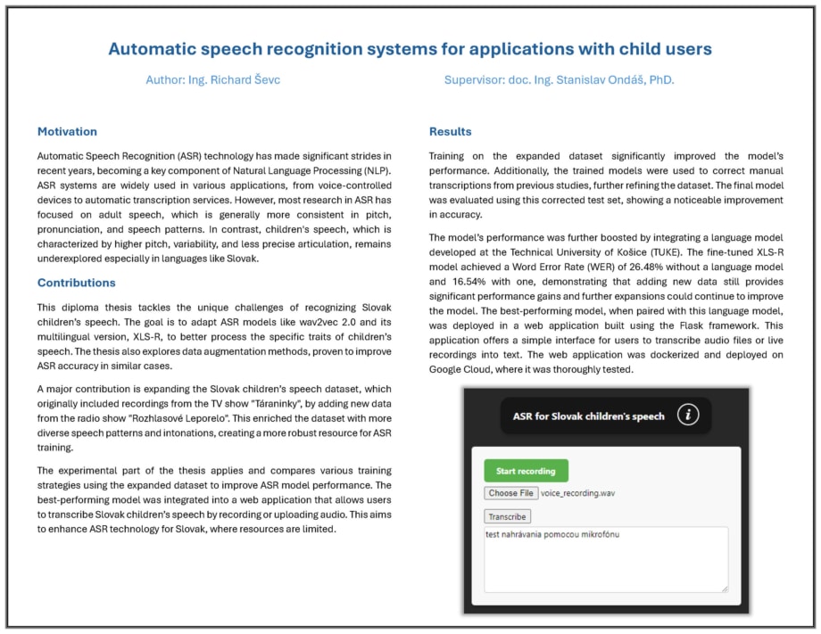 Automatic speech recognition systems for applications with
child users