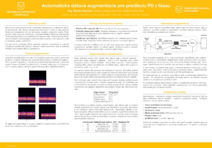 Automatická dátová augmentácia pre predikciu PD z hlasu