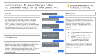 Implementace LLM jako chatbot pro e-shop