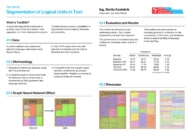 Segmentation of logical units in text