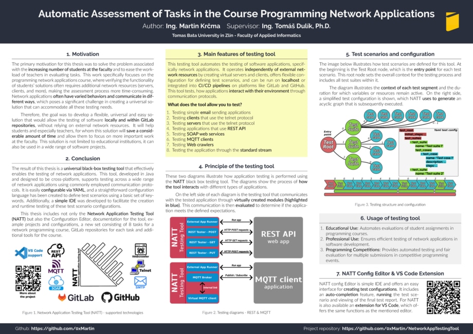 Automatické hodnocení úkolů v předmětu Programování
síťových aplikací